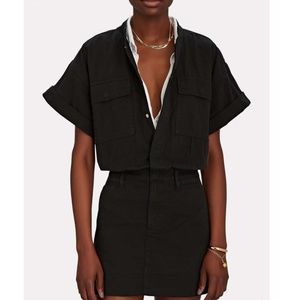 NWOT FRAME Le Tomboy Twill Mini Dress